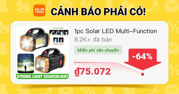 hoangthang186's tweet photo. 1pc Solar LED Multi-Function Handheld Flashlight - ABS, USB Charging, Dual Light Source (Solar &amp; USB), 4 Modes, 350LUMEN Brightness, Splash-Proof, for Outdoor Camping
🎉 Giá sau khi áp mã giảm giá [₫75.072] -64%
👉 đường link mặt hàng: https://t.co/GyFMftY3yS https://t.co/ToL6FZOHAU