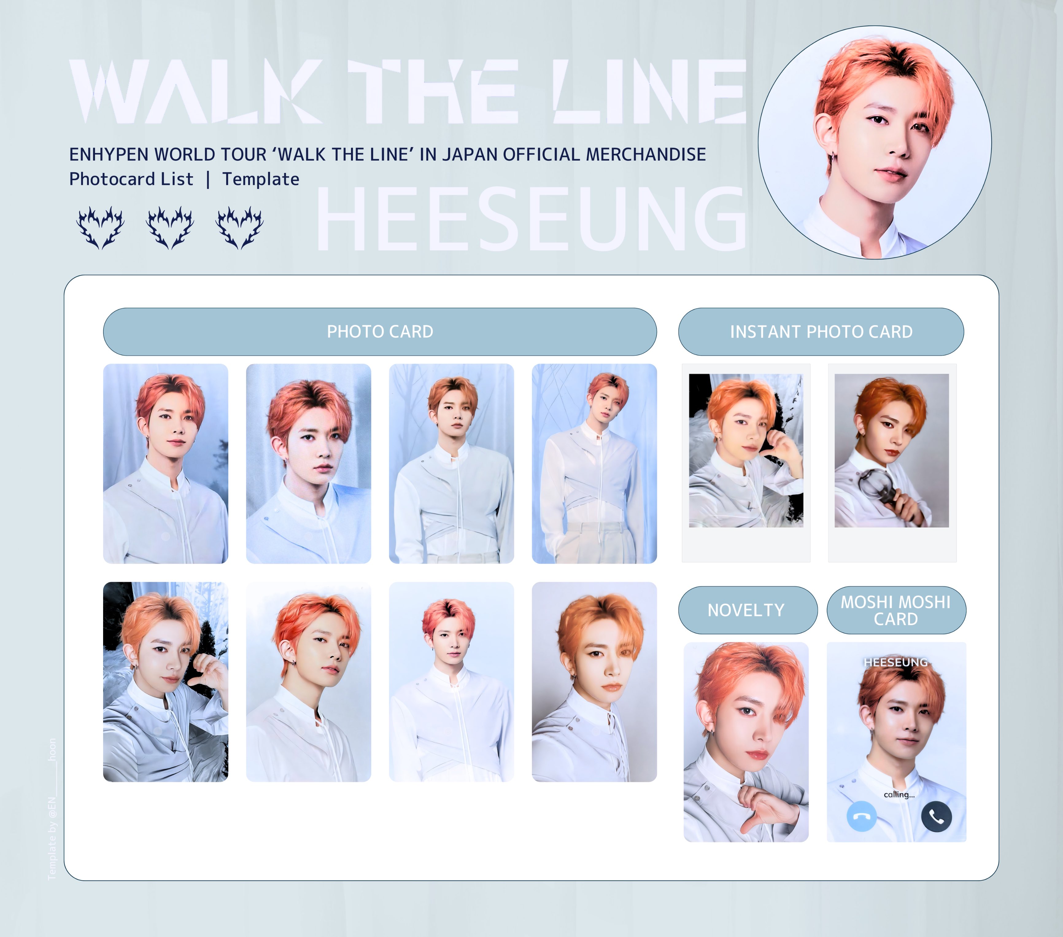 ENHYPEN ヒスン Walk the line やすけれ fcトレカ ENHYPEN ヒスン Walk the line やすけれ fcトレカ
