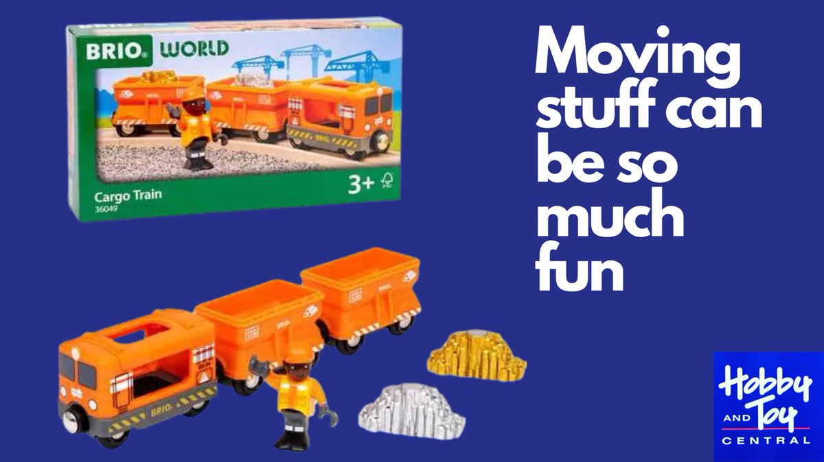 HobbyToyCentral's tweet photo. Brio: Haul the most precious loads with the 36049 Cargo Train. Equipped with classic BRIO magnetic connections, this toy train and accessories integrate seamlessly into BRIO World lift and load train sets and other cargo-themed toys.https://t.co/6YgKLhzpcD https://t.co/eVuwJ2xsCx