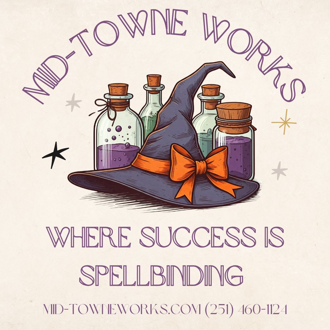 midtowneworks's tweet image. Have you fallen under our spell? 🧙♀️ Our office space is like magic, transforming your workday into a realm of focus and inspiration. ✨ Come experience the enchantment for yourself! #MidTowneWorks #MagicalWorkspace #ProductivityBoost #Magic #Halloween