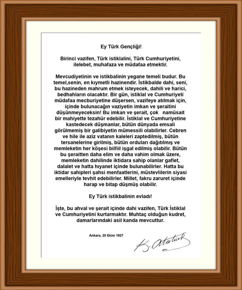 …Bütün bu şeraitten daha elim ve daha vahim olmak üzere, memleketin dahilinde, iktidara sahip olanlar gaflet ve dalâlet ve hatta hıyanet içinde bulunabilirler. Hatta bu iktidar sahipleri şahsi menfaatlerini, müstevlilerin siyasi emelleriyle tevhit edebilirler…
#ülkücüler