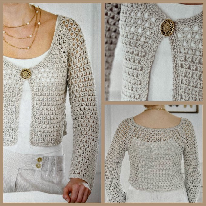 Crochet a Cardigan with Slight Bell Sleeve 🤍

Ideal for any occasion. Make it with a lightweight yarn, it’s lovely for autumn. Dress it up or keep it casual, enjoy the versatility and comfort of this style #MHHSBD #CraftBizParty #UKMakers #bizhour

dwcrochetpatterns.etsy.com/uk/listing/120…