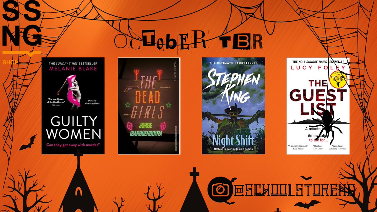 schoolstore_ng's tweet photo. It’s still spooky season so here’s what’s on our october tbr, what’s on yours? https://t.co/mDIkl3F8CW