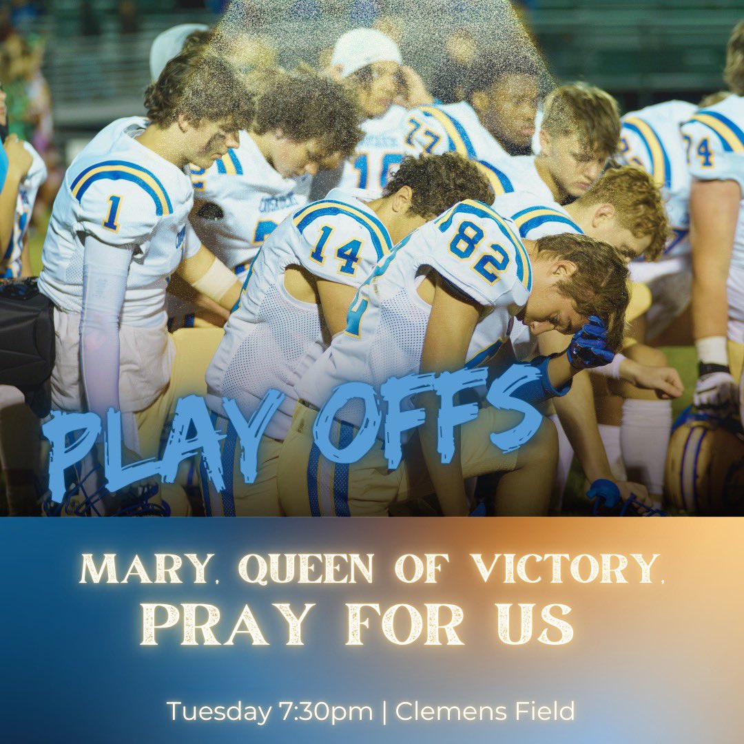 PLAYOFF GAME DAY!

Your Cathedral Crusaders take on the Pine City Dragons.

Game time is 7:30pm @ SJU.

#FightFightCrusaders💙💛🤍 
#SetTheTone🔥