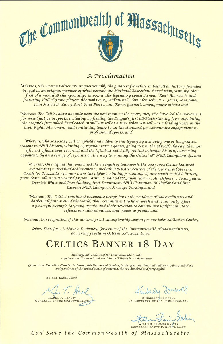 Happy Banner 18 Day, Massachusetts ☘️