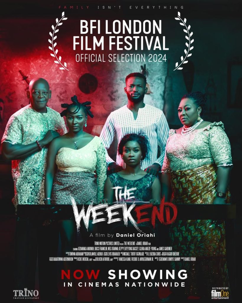 Snacks Not Included Podcast (@snipodcast) on Twitter photo London Film Festival film 7: The Weekend
This Nigerian horror thriller directed by <a href="/DanielOriahi/">Daniel Oriahi</a> has influences of Get Out, Wickerman and Midsommar yet is grounded within Nollywood. It had scares, chills, thrills & also a lot of fun.
#TheWeekendFilm #DanielOriahi #LFF #LFF2024 London Film Festival film 7: The Weekend
This Nigerian horror thriller directed by <a href="/DanielOriahi/">Daniel Oriahi</a> has influences of Get Out, Wickerman and Midsommar yet is grounded within Nollywood. It had scares, chills, thrills & also a lot of fun.
#TheWeekendFilm #DanielOriahi #LFF #LFF2024
