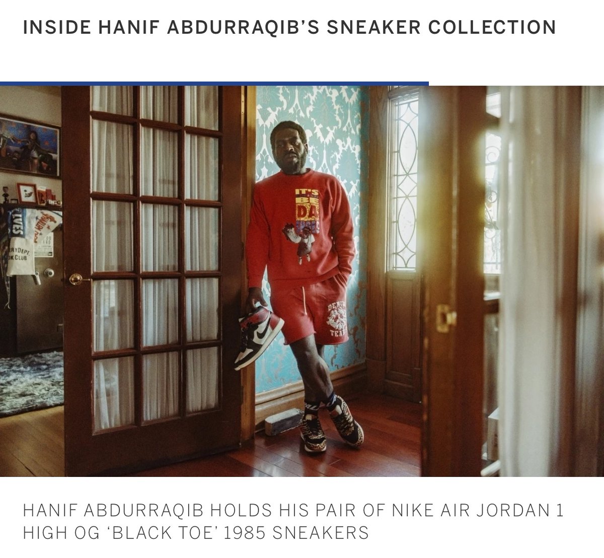 I wrote a small essay for Sotheby’s about once being evicted and losing my sneakers, and what that taught me about wearing all of my pairs, even/especially if they crumble. Jay Guillion came to my house and took some photos of pairs I love.

sothebys.com/en/articles/in…