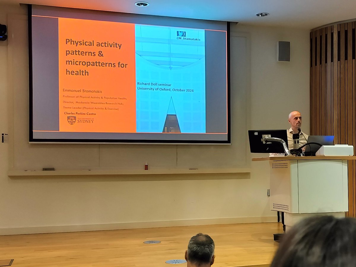 OxWearables (@oxwearables) on Twitter photo Today we were delighted to host <a href="/M_Stamatakis/">Emmanuel (Manos) Stamatakis</a> at <a href="/Oxford_NDPH/">Oxford Population Health (OxPop)</a> who presented his work over the last few years investigating how micro-patterns of physical activity are associated with beneficial health outcomes. Today we were delighted to host <a href="/M_Stamatakis/">Emmanuel (Manos) Stamatakis</a> at <a href="/Oxford_NDPH/">Oxford Population Health (OxPop)</a> who presented his work over the last few years investigating how micro-patterns of physical activity are associated with beneficial health outcomes.