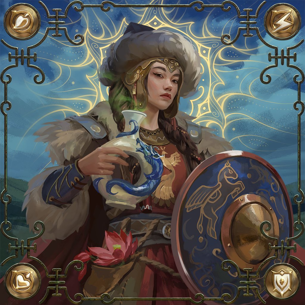 EdgeofChaosGame's tweet photo. Artwork Preview: Ancient of Life (Tatar)

Each Ancient is bound to one of five sacred alignments which serves as the foundation of their influence. Ancients of Life are masters of healing, protection, and vitality. This image represents one of tens of thousands of variants, with no two Ancients NFTs having the exact same artwork.

The Tatars (shown here) are masters of the endless steppe, striking with lightning speed and vanishing without a trace. Unmatched in cavalry warfare, the Tatars dominate through mobility, leaving fortifications in ruins.

Ancients NFTs offer unique utility benefits for holders, such as rewards from player "tithes", opportunities to shape the game world, and as a key to unlock the broader MetaGravity ecosystem. 

Learn more: https://t.co/c7LT053Txh