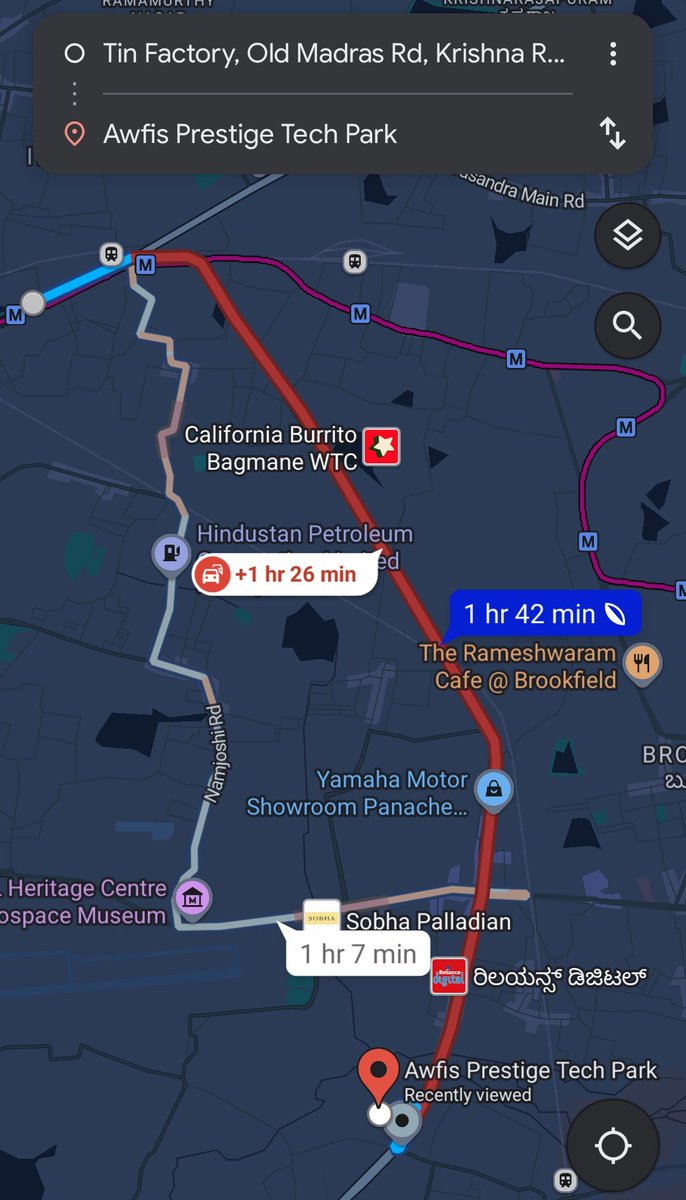 Where are all the buses in #Bengaluru.

You can locate them in the Dark red line !

#bangaloretraffic