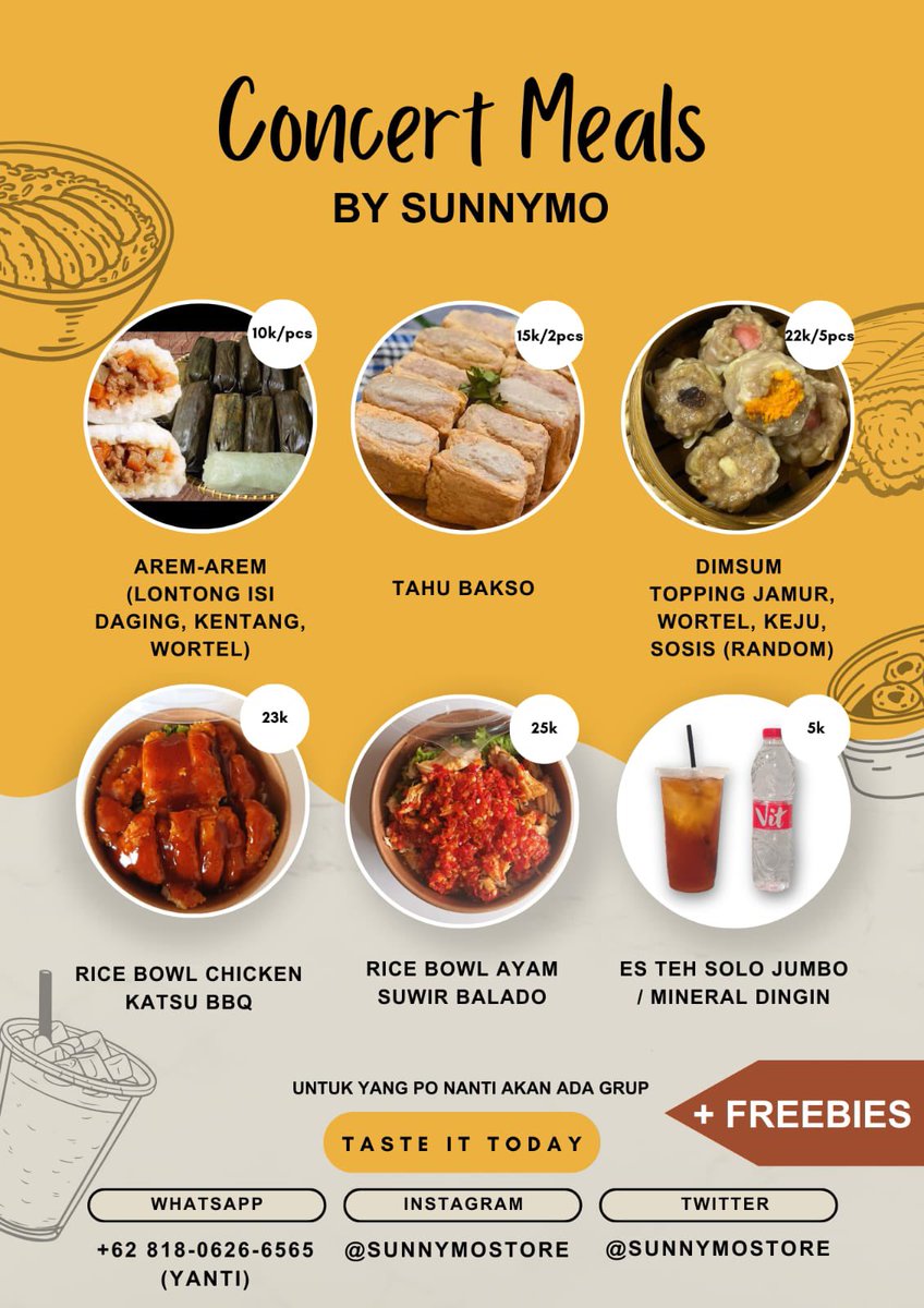 sunnymostore's tweet image. Halo Zerose, aku open PO makanan dan minuman yaa di ZB1 TIMELESS WORLD in JAKARTA ICE BSD tgl 26 Oktober besok. Yang mau PO boleh reply atau DM @sunnymostore yaa.. Makasih 💙
#TIMELESSWORLDinJAKARTA 
#ZB1inJAKARTA
#ZB1TOURinJAKARTA
#2024ZB1TheFirstTourinJakarta
#POConcertMeals
