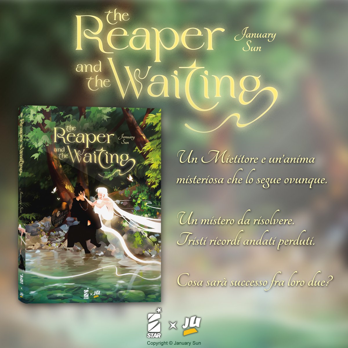 EdStarComics's tweet photo. Il 29 ottobre arriva THE REAPER AND THE WAITING! Il webcomic Boys' Love della celebre e amata autrice cinese January Sun vi aspetta con un emozionante volume unico a colori in collaborazione con Jundo!
https://t.co/C5JRYF8quM
#starcomics #jundocomics #starxjundo https://t.co/BqnIg64jfO