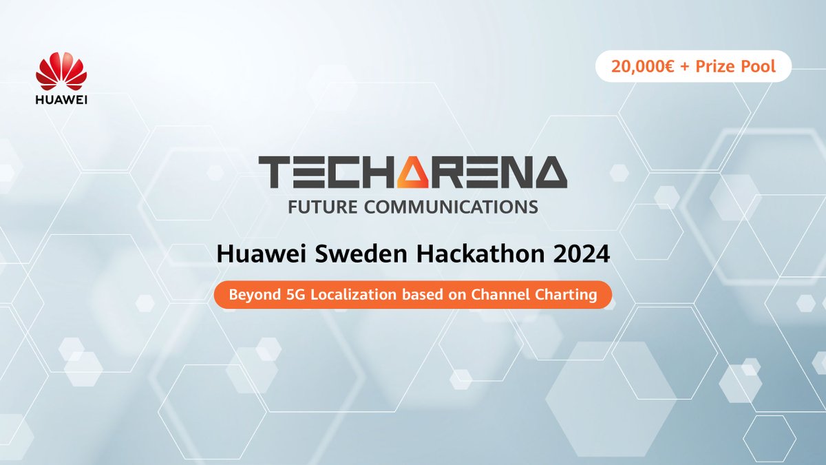 🚀Ready to take on the next-gen wireless localization challenge? Join the #HuaweiSwedenHackathon 2024 with a friend and compete together!🤝 

Tackle real-world tech problems, and win part of a €20,000 prize
💻Nov 11-15 online
📍Nov 29-30 Stockholm
➡️ bit.ly/3zH7IKx