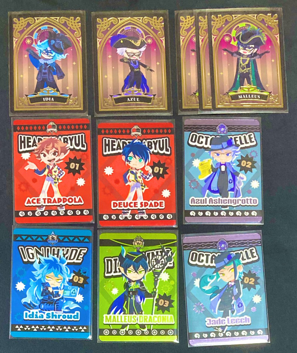 【交換/買取】ツイステ スケアリードレス スケモン カード

譲) リドル エース デュース トレイ ☆ケイト ラギー ☆ジャック アズール ☆ヴィル エペル ☆ルーク イデア ☆オルト シルバー リリア ☆セベク
2枚目：異種

求) スケモン：カリム ジャミル(同数) 
＞＞＞ プレフル カリム (☆のみ)

→続