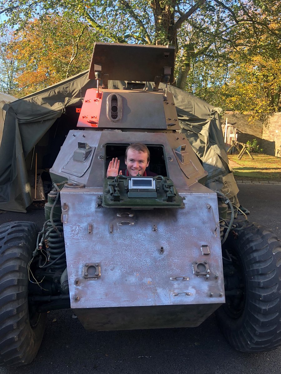 Mick and Jesse, went to BBC Cornwall to talk to James Dundon on the breakfast show about their work with The Ferrets - the group of volunteers bringing our Ferret Scout Car 'Lady Tina' back into working order. Listen here: ow.ly/G7Rq50TQLpt