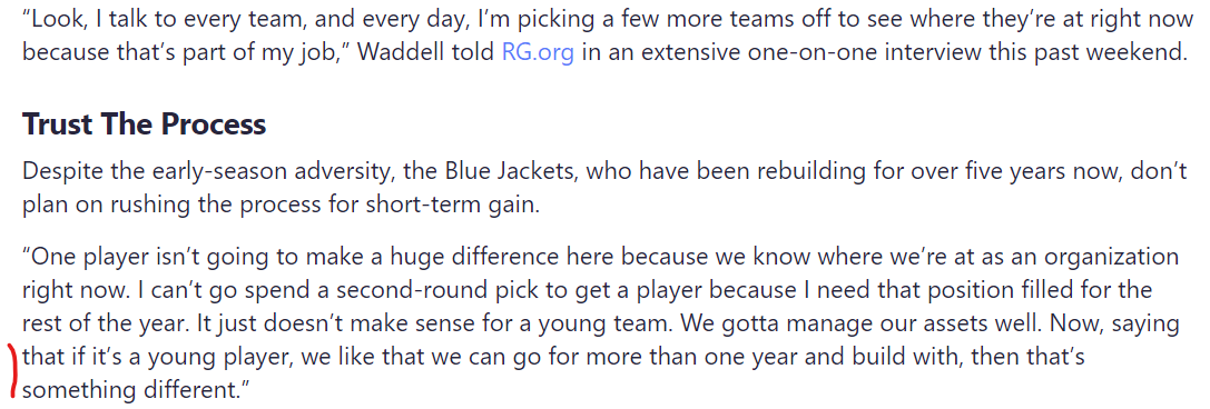 rg.org/news/hockey/in…
Almost sounds like your team could use a guy like Texier, if not for the fact you promptly shipped him out for a 4th rounder #BlueJackets #CBJ