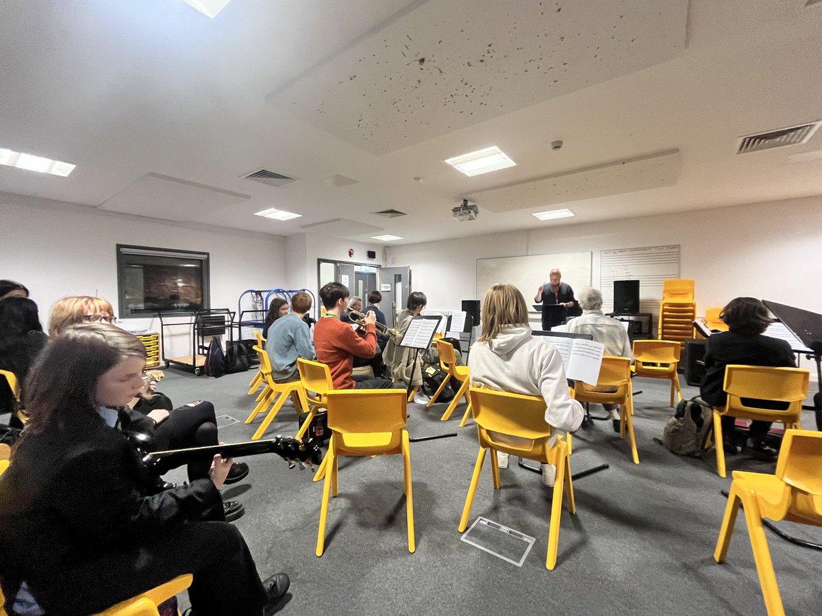 Concert Band rehearsal in full swing! If you can play an instrument come and join us on Monday at lunchtimes!!! <a href="/MorpethSch/">Morpeth School</a>