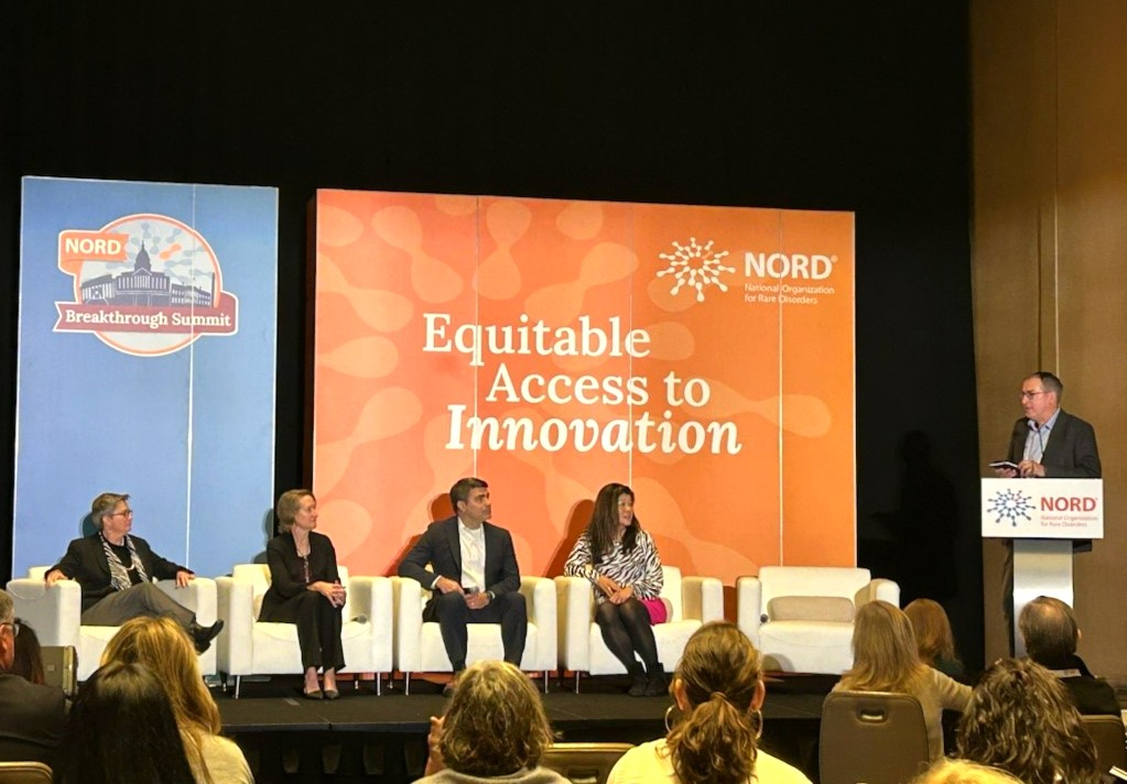What an important conversation, "Bringing Research to Patients to Be More Inclusive," at this year's #NORDSummit. This is core to NORD's mission.

Thank you to panelists Jim Palma of <a href="/targetcancer/">TargetCancer Fdn</a>, a NORD Board Member, as well as Dr. Joni Rutter, Director of <a href="/ncats_nih_gov/">NCATS</a>,