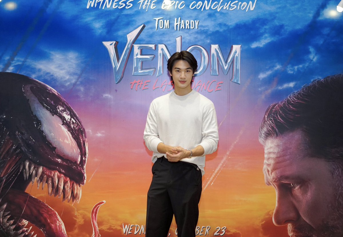 mdfansupport's tweet photo. วันนี้น้องมาร่วมงานดูหนัง venom ที่พาราก้อน 😂 https://t.co/UlGDt8ptyU