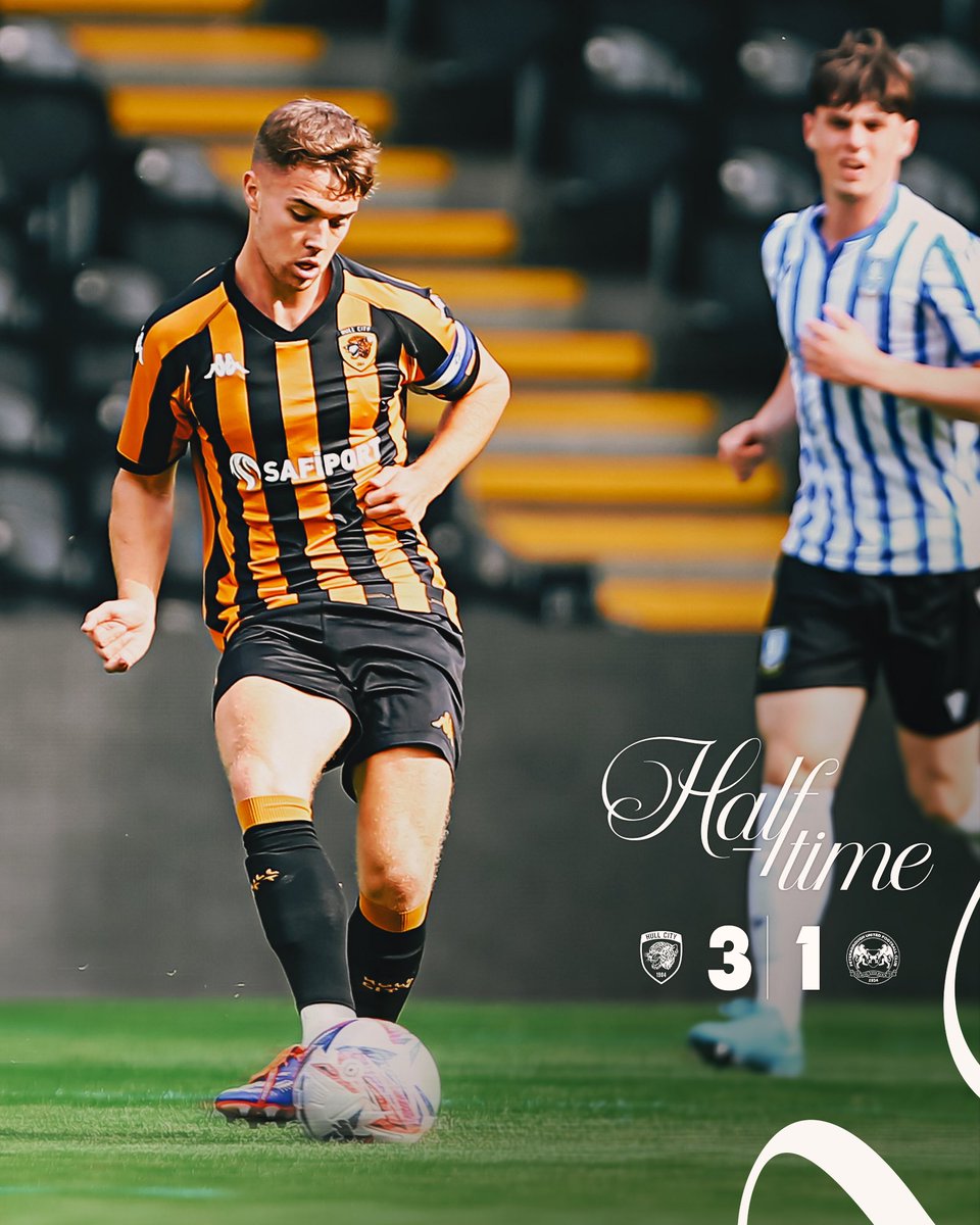 👊 The Under-21s currently lead at half-time in the #U21PDL, courtesy of finishes from George Dickinson, Tyrell Sellars-Fleming and an own goal!

🐯 #hcafc #hcafcU21