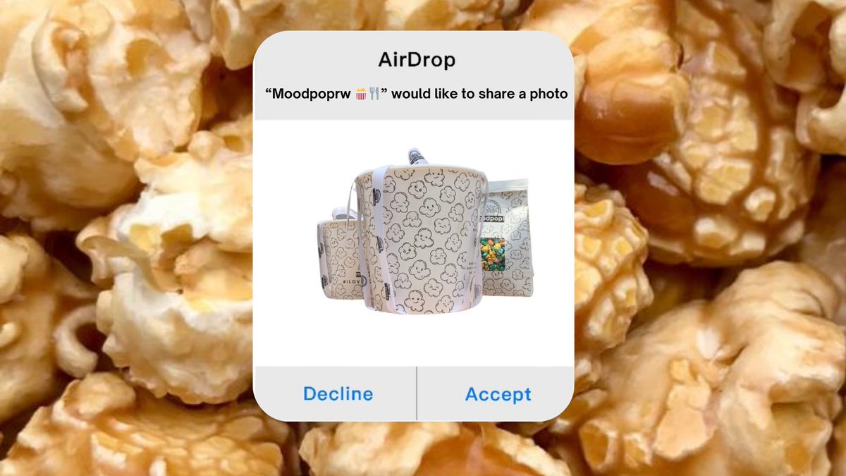MoodPop_RW's tweet photo. Would you accept or decline #moodpop flavored popcorn? Let us know how much you #ilovepopcorn! https://t.co/xEBRxYOSKJ