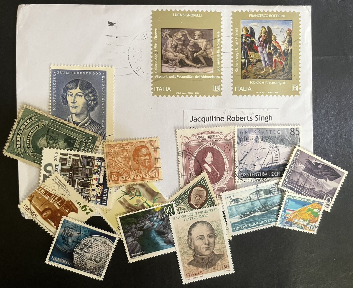 Received some lovely stamps from Caronno Pertusella, Italy 🇮🇹 
#stamps #Philately #stampcollecting