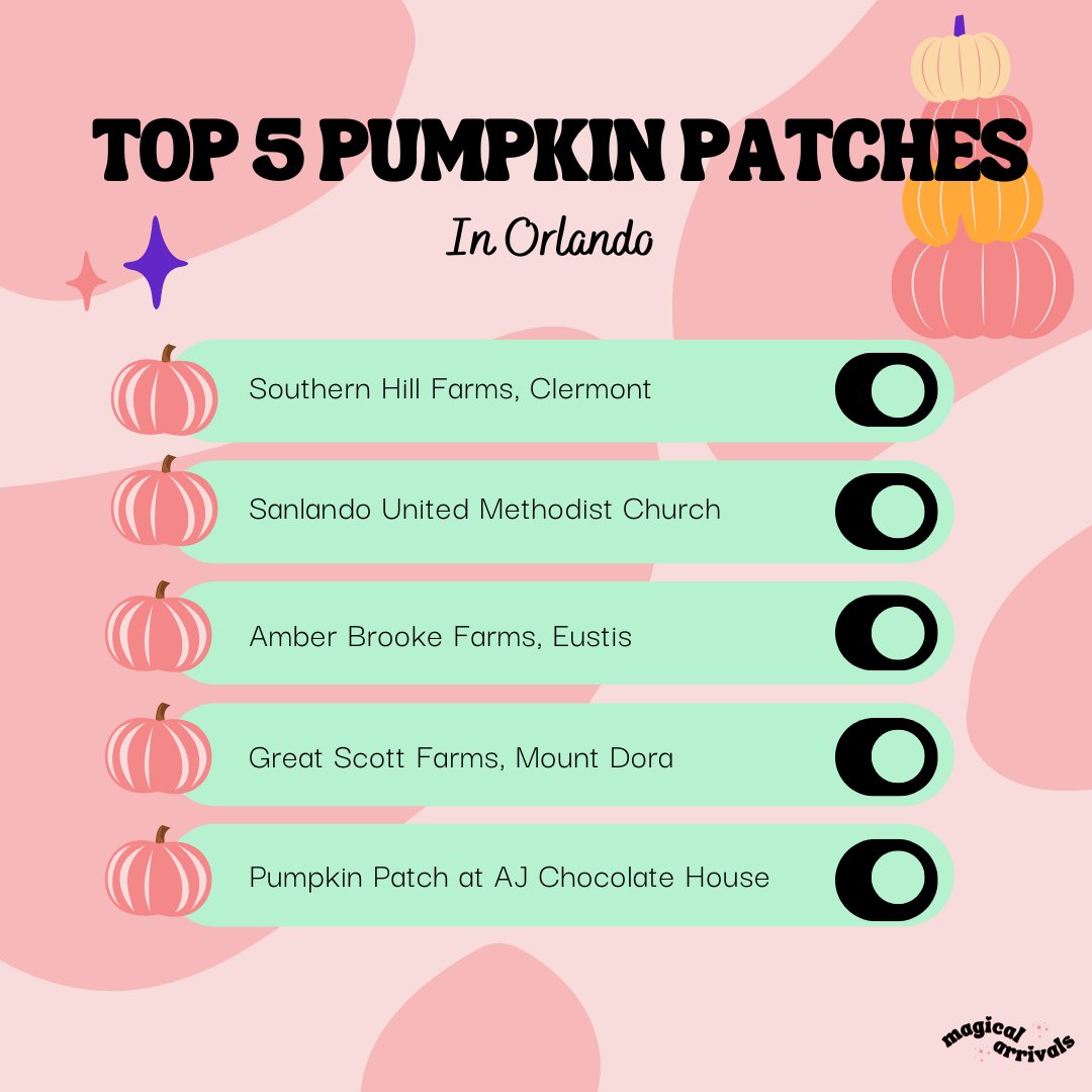 magicalarrivals's tweet image. 🎃🍂 Pumpkin Spice and Everything Nice! 🍂🎃

Looking for the perfect fall activity in Orlando? We've rounded up the Top 5 Pumpkin Patches to make your autumn magical! 

#OrlandoFall #PumpkinPatchFun #MagicalArrivals #FallInOrlando