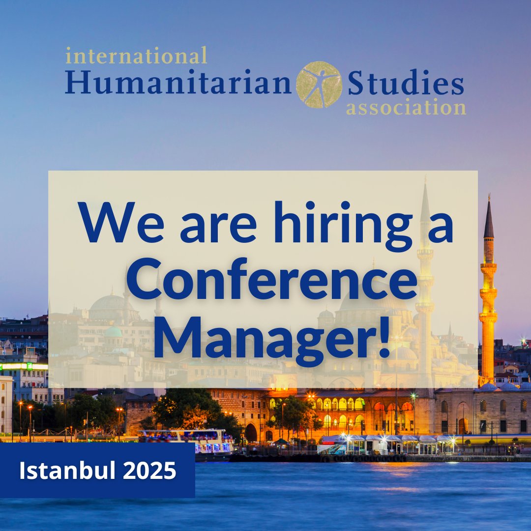 💻 To support the creation of the #IHSA2025 #Conference in #Istanbul, #Türkiye, we are recruiting a Freelance #ConferenceManager.

🔗 Info &amp; how to apply : edu.nl/uc8xx

#ApplyNow #HumanitarianStudies
