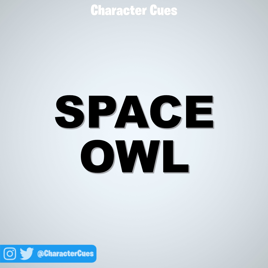 Soaring through the cosmos, its metallic feathers shimmer like stardust. Large glowing eyes absorb cosmic knowledge. With light-trailing wings and an energy-humming beak, it delivers cryptic messages silently. #hauntober
