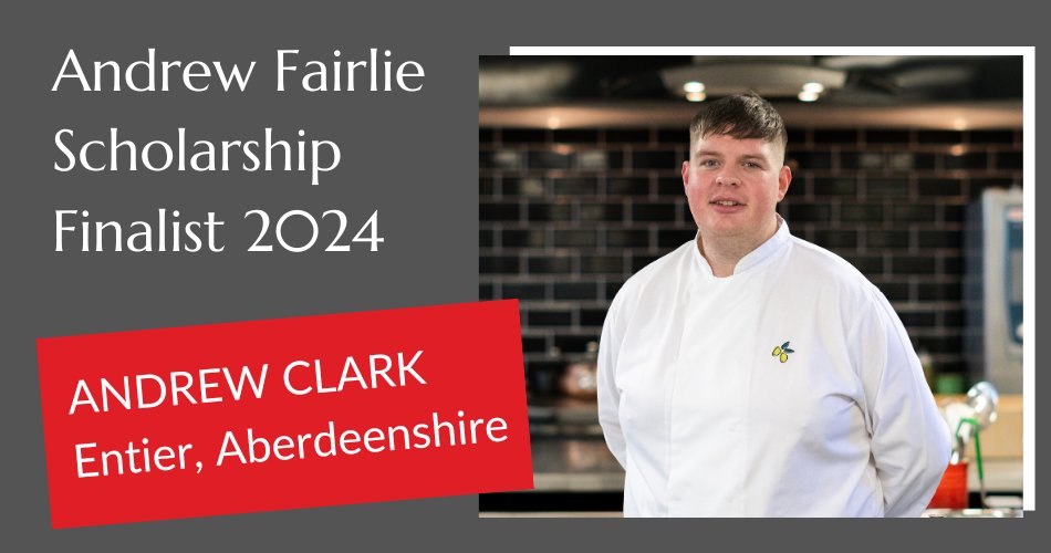 HITScotland's tweet photo. It's time to meet the first of this year's Andrew Fairlie Scholarship Finalists, Andrew Clark from Entier. He tells us more about himself and why he loves being a chef.
https://t.co/NfZUVLiiho https://t.co/hgAF1ElkQL