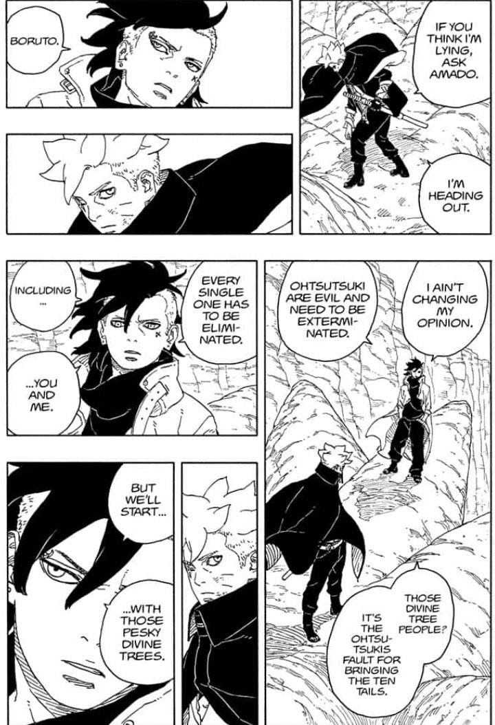 kmsindec's tweet photo. #borutotwobluevortex15 already knowing this is gonna end up like naruto and sasukes last battle from the first ep we see in boruto, its all starting to make sense now. https://t.co/GtH75mbVPt