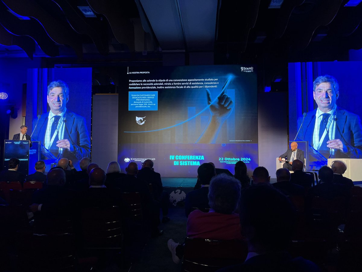 Lorenzo Francesconi dice la sua in merito ai servizi previdenziali durante la seconda parte della conferenza di sistema!