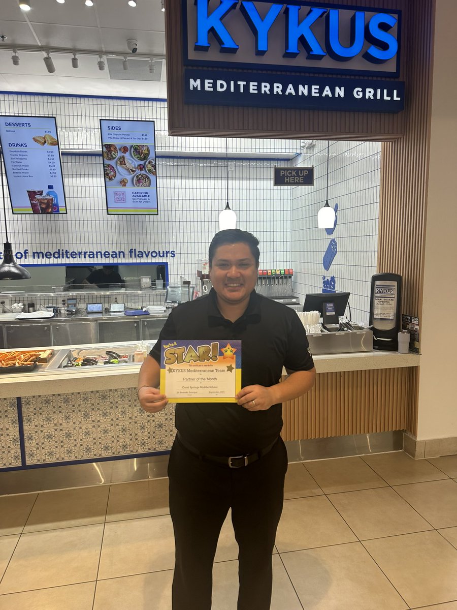 CSMiddleSchool's tweet image. Congratulations to our Wall of Fame recipients of the month! 
Beatriz DeSouza- Student
Ashley Pacheco- Athlete  
Barbara Fronrath - Teacher
KYKUS Mediterranean Team - Partner
Special thanks to @Benihana for providing dinner certificates!
@MsSlesinski @BCPSNorthRegion