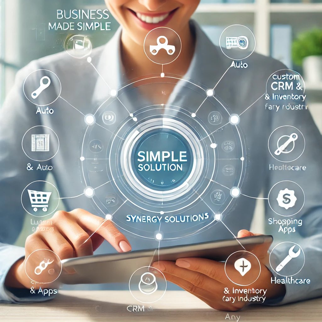 Synergycorpp's tweet photo. 🚀 Hi there, Welcome to Synergy Solutions!
Looking for a smart way to manage your business? We’ve got you covered! From custom CRM and inventory apps made just for your business, to easy-to-use tools that keep everything running smoothly, we build solutions that work for you, no matter your industry.

And we don’t stop there. Our socials are packed with tech news, tips, and insights to help you stay ahead in the tech world. Whether it’s streamlining your workflow or picking up the latest trends, we’re here to make your journey easier.

💼 Are You finally ready to simplify your operations? Reach out to us today and get your own CRM system designed just for you!

🌐 Follow us for daily tips, updates, and everything tech that can help you grow and innovate.

#BusinessMadeEasy #TechTips #CRM #InventoryManagement #SynergySolutions #TechNews #Efficiency #Innovation