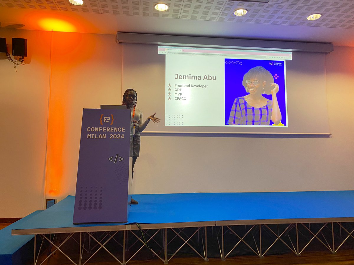 cleyrauc's tweet image. .@Jemimaabu is on the stage talking about web components 🚀 at @CodemotionIT #CodemotionMilan24