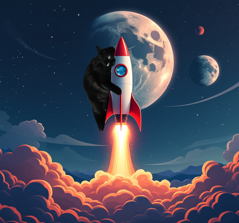Make_Wealth's tweet photo. @ChompyTheCat $chompy is going to the moon! https://t.co/ttN509HmwN