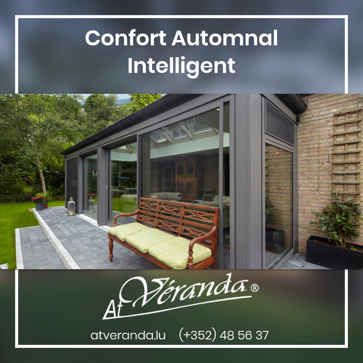 atverandalux's tweet image. L&apos;automne est là ! 🍂 Profitez-en avec nos vérandas et stores intelligents pour un confort cosy. Lumière et ambiance sur mesure. #AutomneConfort #StoresIntelligents #ConceptionVéranda #ConfortAutomnal