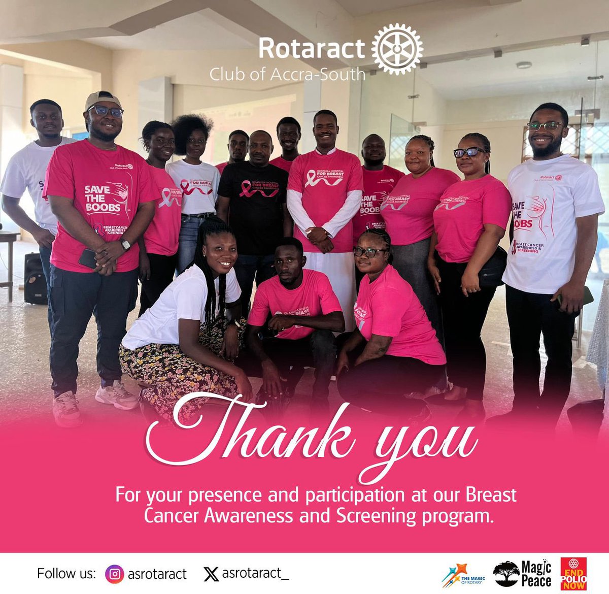 asrotaract_'s tweet photo. Collectively, we can make significant strides in the fight against breast cancer.
Thank you 🤝 Ghanuba Specialist Hospital and @PYCKpehe
Mu gode 💕🙏🏾
#Savetheboobs #Pinktober #Rcas #herfightourfight #Breastcancerawareness #Southsidersareback https://t.co/4eQge6wjjh