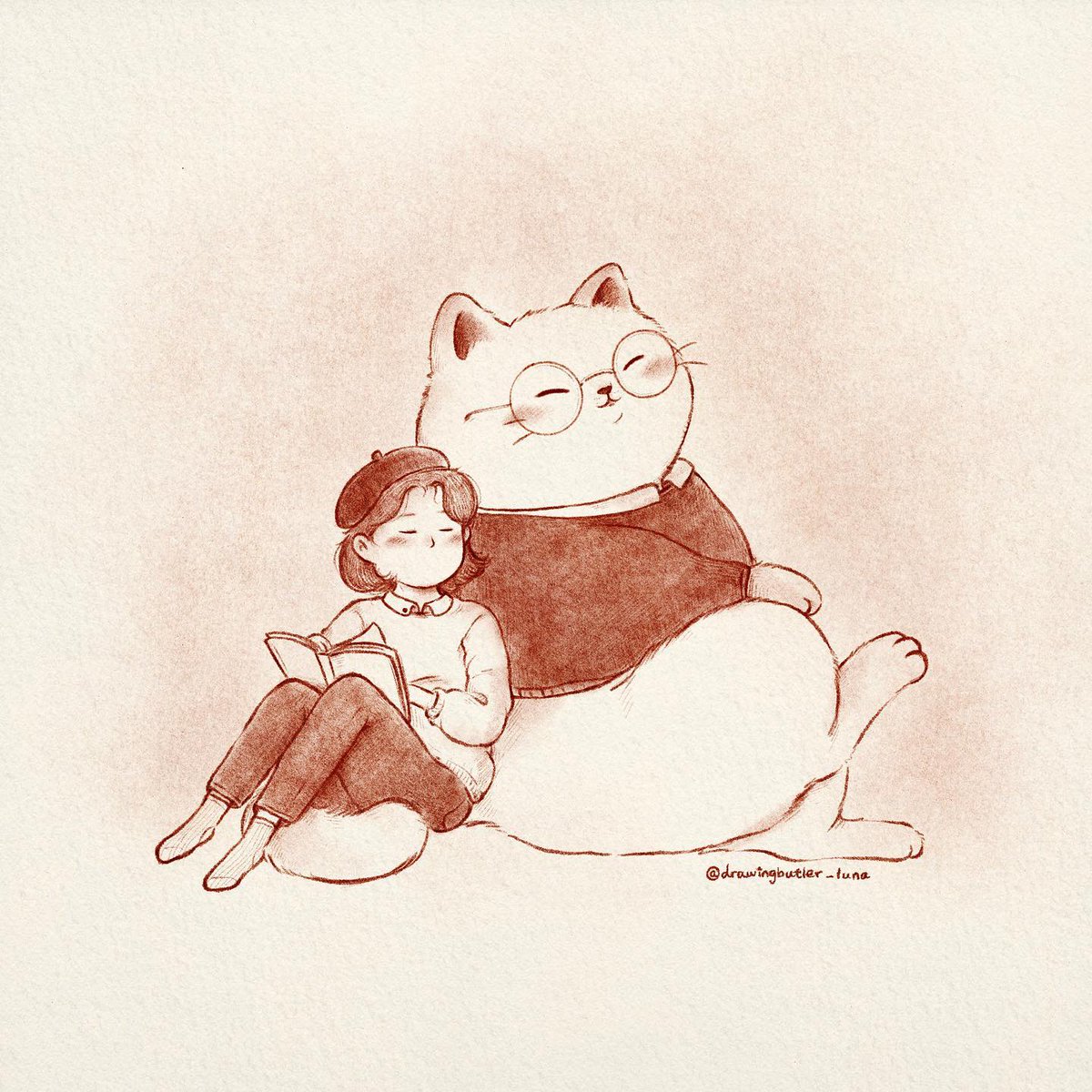 読書の秋📖🍂

#illustration #Illustrator #イラスト #イラストレーター  #アート #猫 #猫のいる暮らし