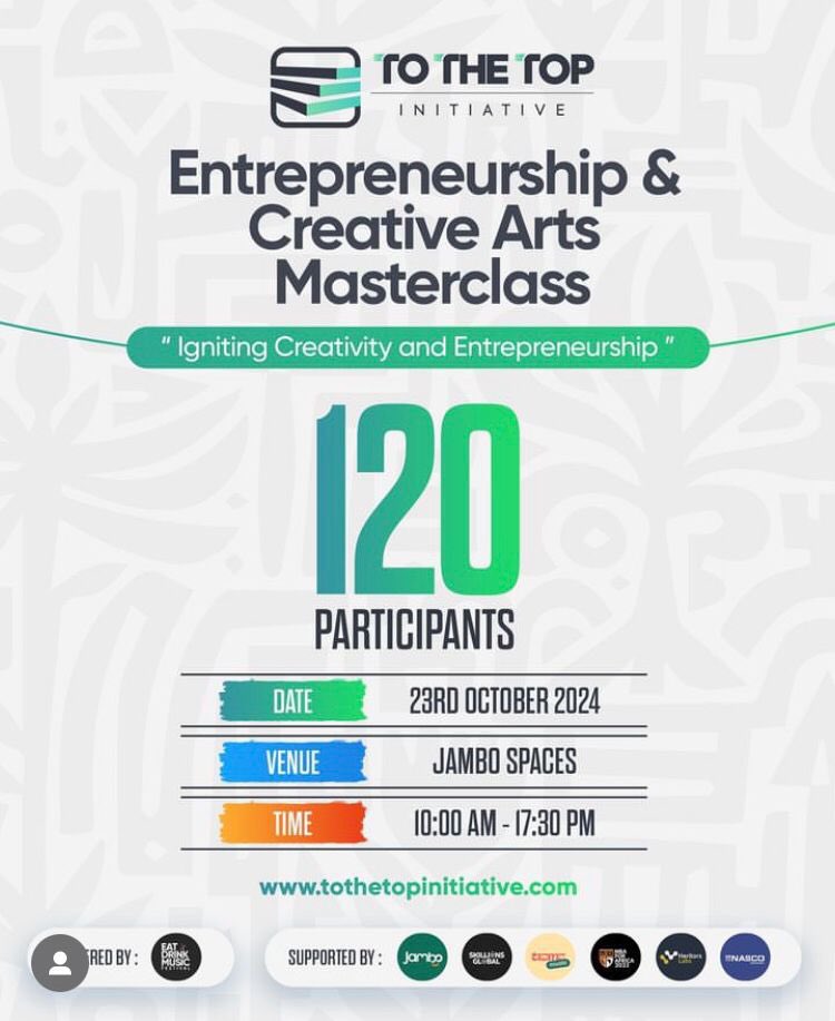 BannyTips's tweet photo. Transform your creative passions into a thriving business! Join us at Jambo Spaces for the Masterclass on October 23rd. @eatdrinkmusicgh #EDM24 #EatDrinkMusicFestival2024 https://t.co/hZb5D7QKbS