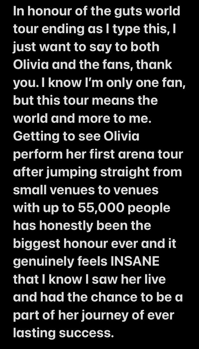 Livzonee's tweet photo. WE LOVE YOU@oliviarodrigo WISHING YOU THE BEST π
@LiviesHQ @DailyRodrigo #gutstour #closingnight #sad #goodluck #loveyouliv #guts #gutstourinmanila #GUTSWorldTourMELBOURNE #gutsworldtourph #gutsworldtourseoul #GUTSWorldTourSydney #concert #love #appreciation https://t.co/IlvXIaQqXx