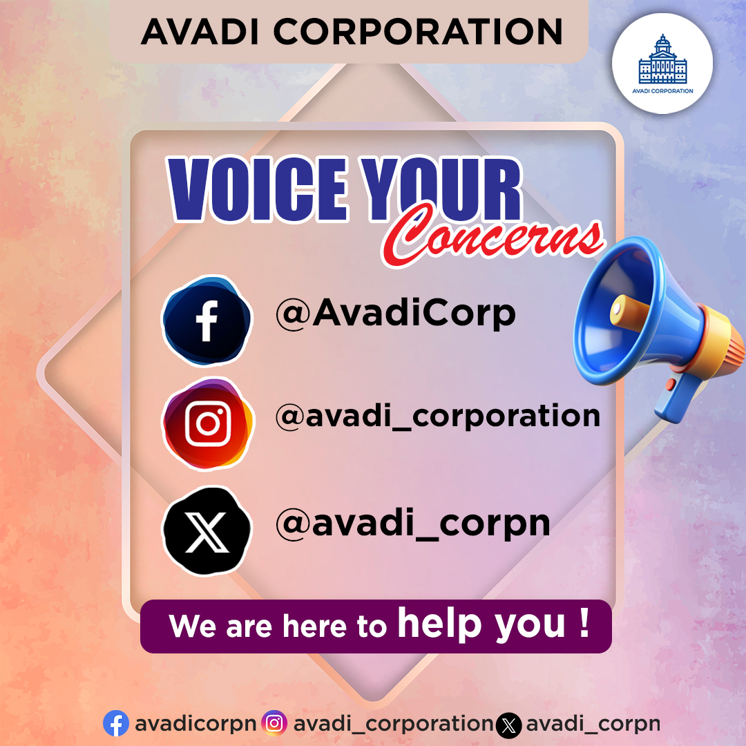 Voice your Concerns

#Avadicorp | <a href="/CMOTamilnadu/">CMOTamilNadu</a> | <a href="/KN_NEHRU/">K.N.NEHRU</a>