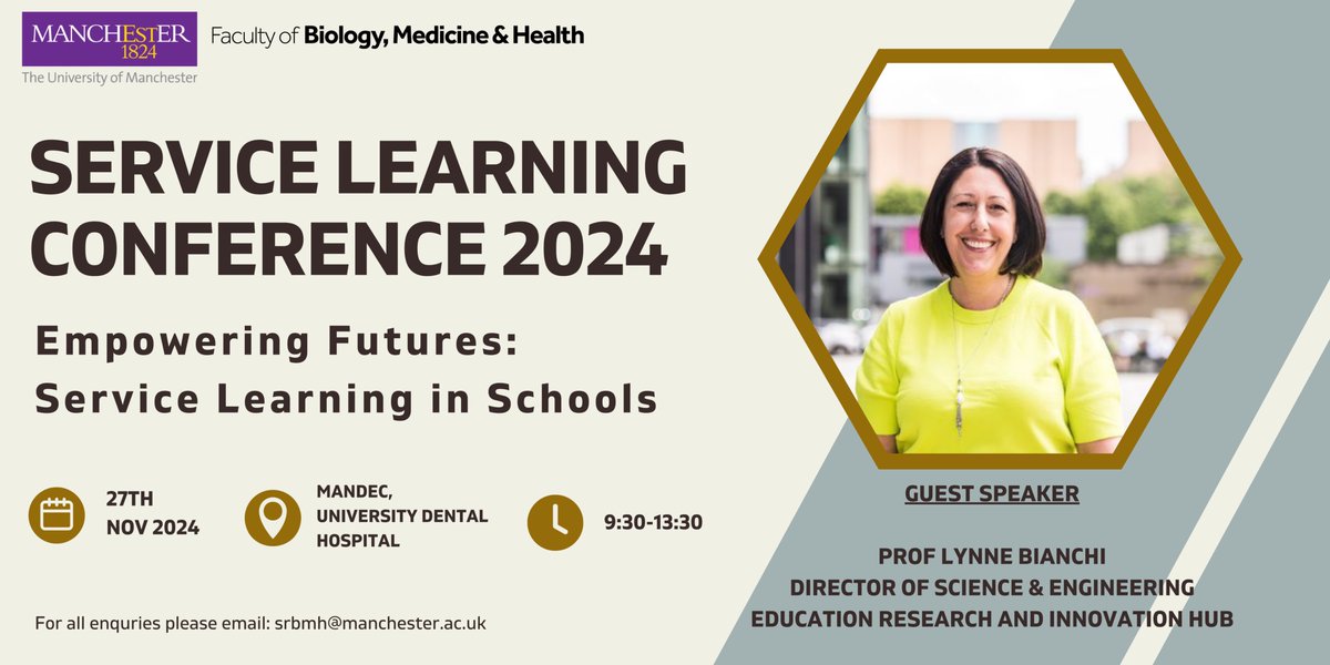 FBMH Social Responsibility and Public Engagement (@fbmh_sr) on Twitter photo TICKETS NOW ON SALE!
Tickets for the annual Service Learning Conference are now available!
Register HERE: tinyurl.com/yvctkp8z
<a href="/FBMH_UoM/">UoM Biology, Medicine and Health</a> TICKETS NOW ON SALE!
Tickets for the annual Service Learning Conference are now available!
Register HERE: tinyurl.com/yvctkp8z
<a href="/FBMH_UoM/">UoM Biology, Medicine and Health</a>
