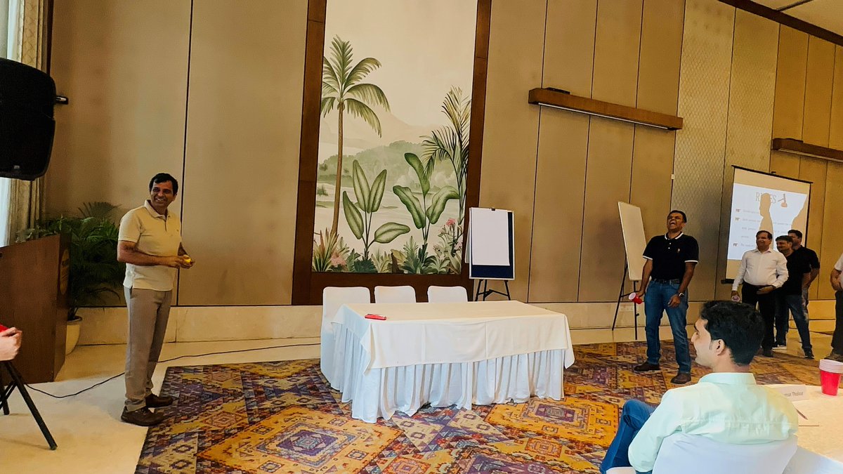 Pharmova's tweet photo. Aikyam 2.0, brought together Senior Management and Digital &amp; IT teams to ‘Harmonize, Innovate, Elevate.’ Key takeaways included an address by Group CFO, Group CDIO, a cybersecurity quiz and team-building activities that made the team offsite truly unforgettable.

Teambonding https://t.co/Q1Ko5e7pHj