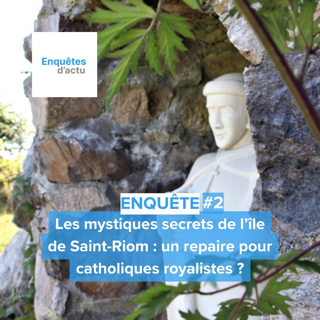🔵 #ENQUETE

Les mystiques secrets de l’île de Saint-Riom #Bretagne : un repaire pour catholiques royalistes ? 

🗣️ "Il y a la volonté de rétablir un régime monarchique pour la France."

#Thread 🧶
➡️ actu.fr/bretagne/ploub…