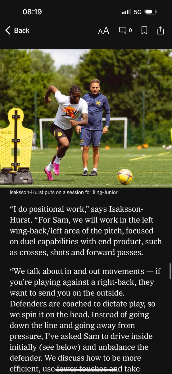 MyFootballCoach's tweet image. Great to feature in @TheAthletic thanks to  Jacob Tanswell for the invite to talk about my work with my client Aston Villa and England’s Samuel Iling Jnr

#football #soccer #individualdevelopment