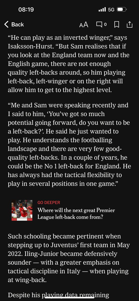 MyFootballCoach's tweet image. Great to feature in @TheAthletic thanks to  Jacob Tanswell for the invite to talk about my work with my client Aston Villa and England’s Samuel Iling Jnr

#football #soccer #individualdevelopment