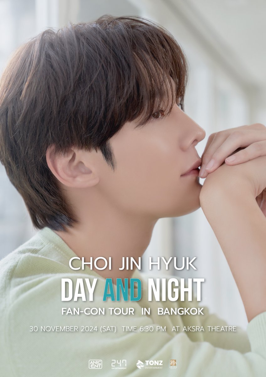 247entofficial's tweet photo. 2024 CHOI JINHYUK <DAY AND NIGHT> FAN-CON TOUR IN BANGKOK

วันเสาร์ที่ 30 พฤศจิกายน 2567 เวลา 18:30 น.
โรงละครอักษรา คิง เพาเวอร์

ติดตามรายละเอียดได้เร็วๆนี้ 

#최진혁
#ชเวจินฮยอก
#CHOIJINHYUK
#CHOIJINHYUKINBKK2024
#CHOIJINHYUK_FANCONTOURinBKK
#247ENT
#TONZENTERTAINMENT https://t.co/EAE4bvouLn