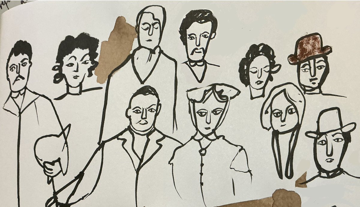 Some sketches inspired by #Caste <a href="/WorcsTheatres/">Worcester Theatres</a> #DavidWood #AuriolSmith #JoRichardson #theatresketches