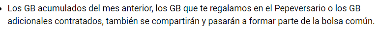 Dianilovic's tweet photo. @pepephone Los GB por el Pepeversario, en vuestra ultima noticia ,https://t.co/JhL5til4CK, pone que pasaran a formar parte de la bolsa común de GB (permanente), pero he visto aqui :https://t.co/HQ7BABubWG , que deciis que no es permanente, lo aclarais? Gracias https://t.co/68UBtxyqwe
